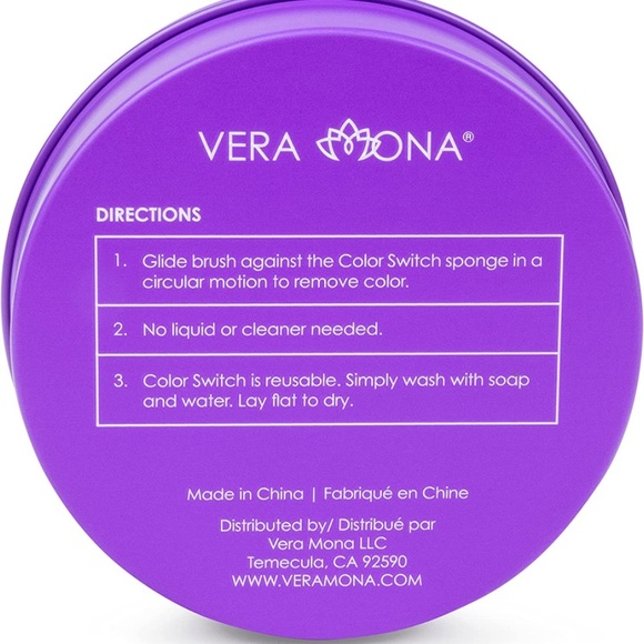 Vera Mona Color switch instant brush cleaner Brush cleaning compact tin NWT - Picture 6 of 11